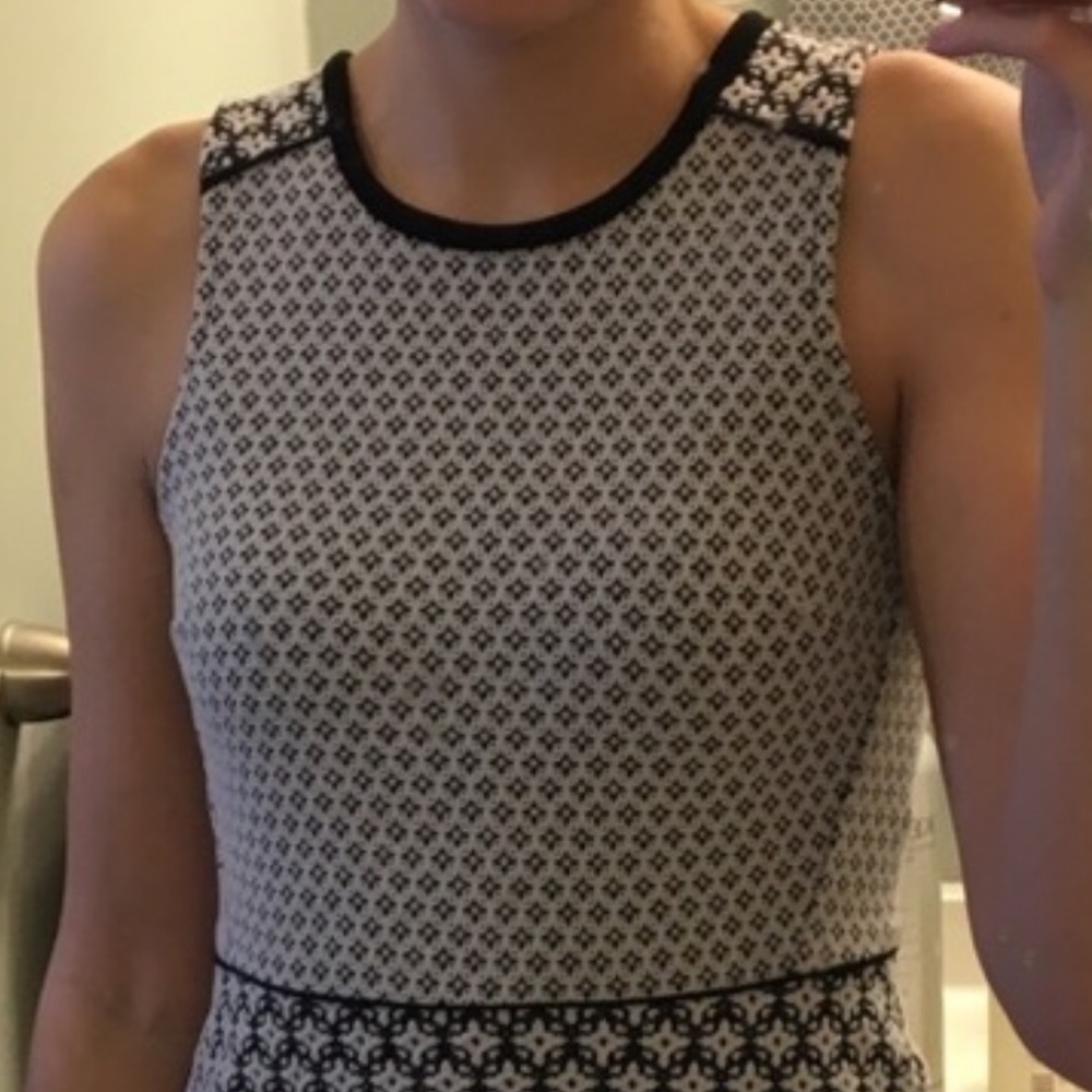 Ann Taylor Loft Abstract Print Textured Dress - image 1